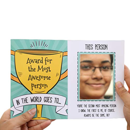 Image of Oye Happy - Most Awesome Person Mirror Greeting Card - Unique Gift for Girlfriend /Boyfriend /Husband /Wife /Brother /Sister on Birthday