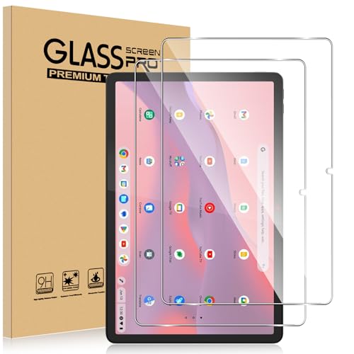 ELYCO Protector Pantalla Compatible con Lenovo Chromebook IdeaPad Duet3 11 Pulgadas, 2 Piezas Cristal Templado, 9H Dureza Anti-Arañazos, Sin Burbujas, Ultra HD Transparente Protector de Pantalla