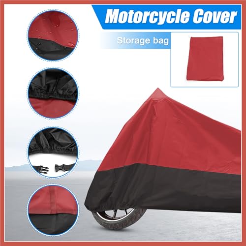 ACROPIX Capa para motocicleta, capa completa para motocicleta, proteção contra poeira e chuva, imper