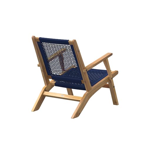 Balkene Home Wooden Outdoor Lounge Chair - Blue by Balkene Home - Image 3