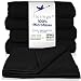 Produktbild MOON 5er Pack Microfaser, Friseur, Handtücher, Salonhandtücher, ca. 30x50 cm von Floringo mit saugstarker Oberfläche (schwarz)