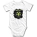 QQIAEJIA Baby Boys Girls Bodysuit Overkillthe Wings of War Manga cortas Camisas White