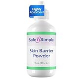 Safe n' Simple Stoma Skin Barrier Powder - 1 oz - Medicated Protective Skin Barrier Powder - Skin Barrier Protection Ostomy Powder Supplies - Stoma Adhesive Powder