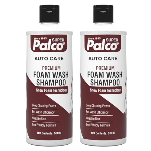 Image of PALCO Premium Foam Wash Car Shampoo 500ml, pH Neutral Shampoo (Pack-2)