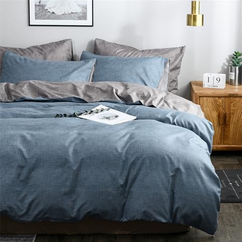 XLCZMYL Modern Solid Bedding Set - Duvet Cover and Pillowcases