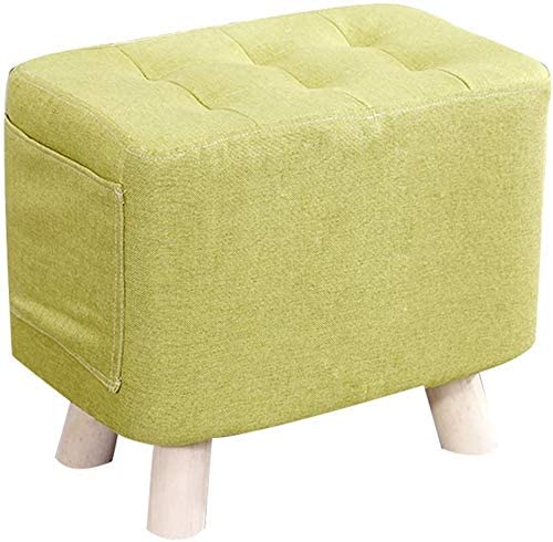 Banc À Chaussures en Bois Massif Vert Repose-Pieds Idéal pour Entrée Accueillante et Salon Cosy