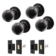 VINTAGE DESIGN : Our door knobs have a classic round ball design that makes them ideal for traditional and period peoperties. Designed with ergonomics in mind, our door knob provides a comfortable and secure grip. DURABLE & LONG-LASTING: Made from st...