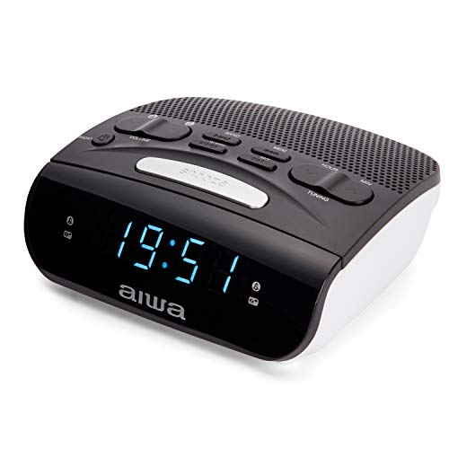 Aiwa CR-15: Radio Reloj Despertador, Pequeño, con función Snooze & Sleep, Despertador por Radio o Alarma - imagen 3