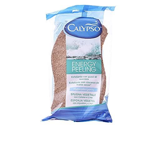 Calypso Energy Peeling Vegetable Bath Sponge – Exfoliation Through Nut Shell Particles – 1 Supplied