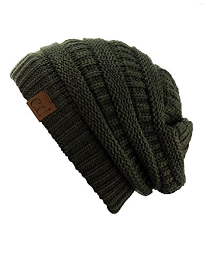 Image of Cambridge Select Thick Slouchy Knit Oversized Beanie Cap Hat