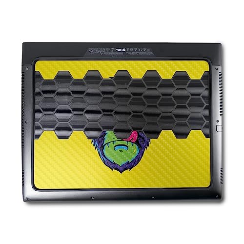 Image of MightySkins Carbon Fiber Skin Compatible with Alienware M18 R1 (2023) Full Wrap Kit - Hypno Chimp | Protective, Durable Textured Carbon Fiber Finish | Easy to Apply & Change Styles | Made in The USA