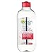 Produktbild Garnier Mizellen Reinigungswasser/Gesichtsreinigung für trockene und empfindliche Haut Optimale Verträglichkeit, 1er Pack (1 x 400 ml)