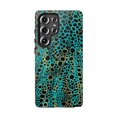 Coque Samsung S25 Ultra turquoise à pois pour sublimer votre style au quotidien