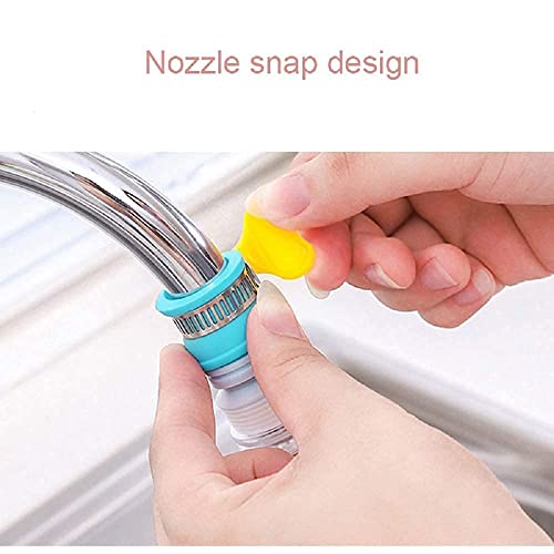 Image of Kitchen Tap Extension Flexible Anti Splash Water Saving Movable Sink Faucet Expandable Water Tap Filter Shower Head Rotatable Nozzle Adapter Tap Extender Kitchen Sink (6 Unit)