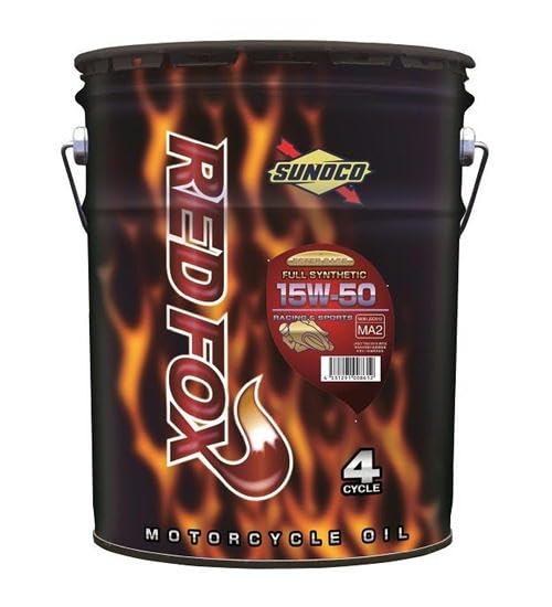 SUNOCO RED FOX 15W-50 オイル Amazon | スノコ(SUNOCO) 二輪用エンジンオイル REDFOX RACING&SPORTS