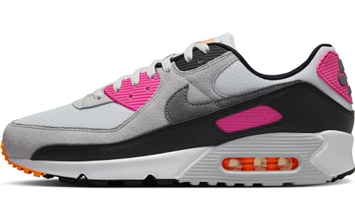 Nike Air Max 90 Men's Shoes (FN6958-003, Pure Platinum/Alchemy Pink/Total Orange) Size 12