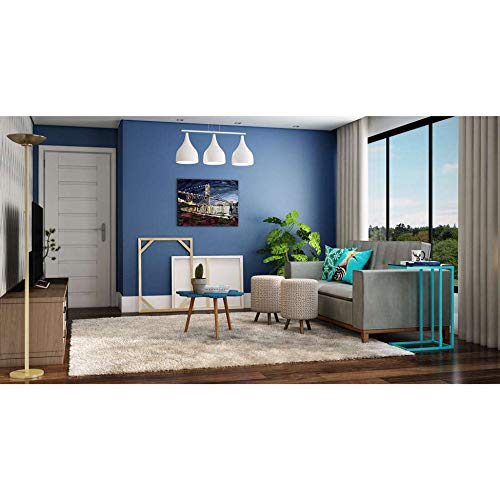 Sofá Tâmisa 3 Lugares Suede Cinza