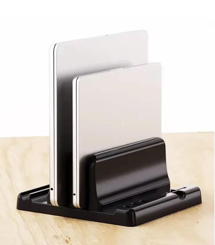 Image of Portable Foldable Mini Invisible Laptop Keyboard Riser, Self-Adhesive Cooling Pad,Laptop Desk Stand for MacBook Apple, Laptop, Lenovo, Dell, Hp, Acer& Other Laptops (2 Slot)