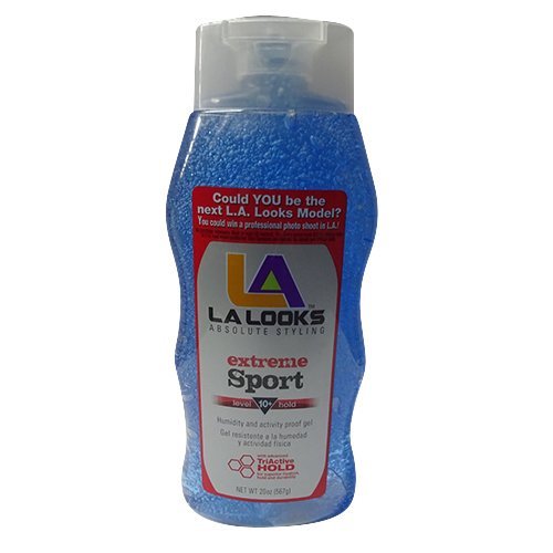 L.A.Looks Sprt Xtrem Gel Tamaño 20z L.A. Looks Sport Activity Proof Power Gel Mega X-Treme Hold