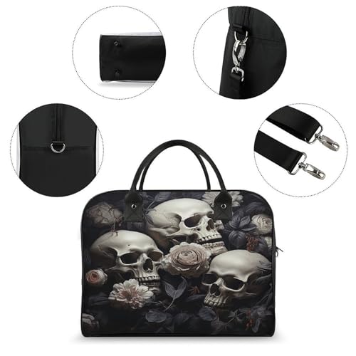 Maletín ligero para laptop con diseño negro y blanco miniatura 6