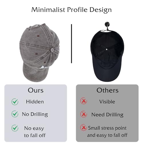 Tyqour 12 peças minimalistas penduradas cabideiras para chapéus adesivos para parede forte suporte d