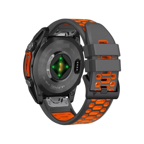 Bracelet sport en silicone 26mm 22mm pour Garmin Fenix E 8