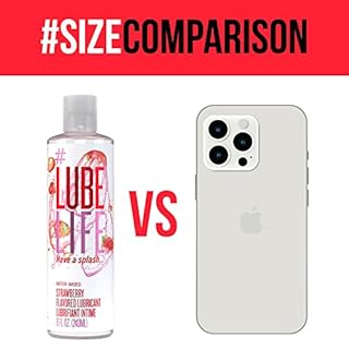 Lube Life Water-Based Strawberry Flavoured Lubricant, Personal Lube for Men, Women and Couples, Made Without Added Sugar, 8 Fl Oz (240 mL)
