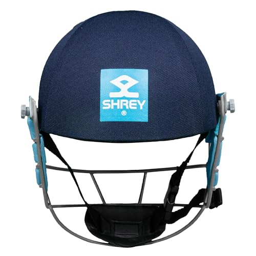 Image of Shrey Star Junior 2.0 Steel Batting Cricket Helmet with Adjustable Grill for Boys (Navy)