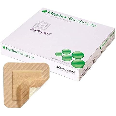 Mepilex ME281000 Border Lite Foam Dressing, 4 cm Width, 5 cm Length (Pack of 10) Cover