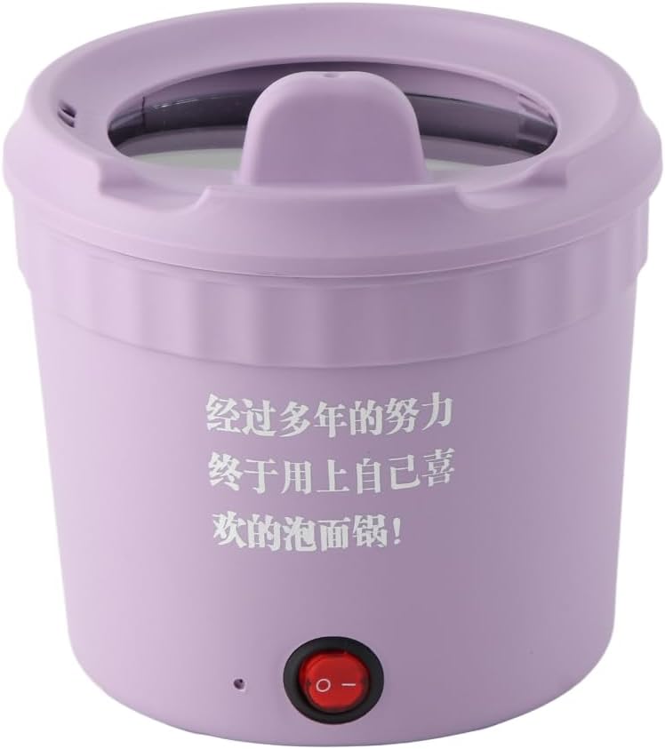 Olla Eléctrica ZJchao 1L Mini para Fideos Ramen con Ajuste de Calor