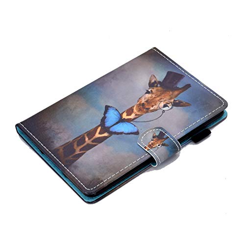 Bspring Funda para Kindle Paperwhite de 6,8" 11.ª generación 2021 y Kindle Paperwhite Signature Edition 2021 Funda Cover de Cuero Delgada con Auto Sueño/Estela Funcion Estuche,Jirafa