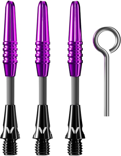 Viper Carbon Fiber High Performance Ultra-Light Dart Shafts Set of 3 Short Purple