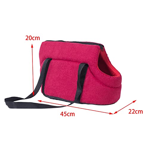 Bolsa de transporte de viaje Perfeclan para asiento de perro rojo 4