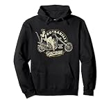 Retro Vintage Style Motorcycle Chopper Design Pullover Hoodie