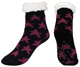 Nicht nur weich und warm ist die Socke auch mit rutschfester ABS Sohle ausgestattet