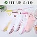 FIYIGO 2 Pairs Cute Pilates with Grips Socks for Women Ruffle Yoga Non Slip Embroidery Cotton Socks for Fitness, Ballet-（2 Pairs Cherry Printed）