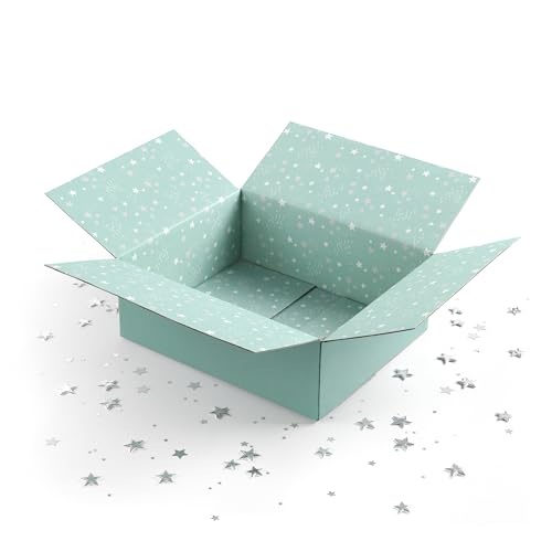 Image of Great Papers! GiftIn Corrugated Shipping Box, Stars Design for Gifts, Birthdays, Holiday, and Care Packages (2025051)