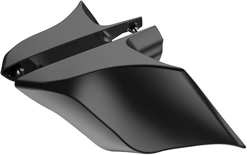 Miniatura 483 de Advanblack Barracuda - Cubiertas laterales estiradas plateadas (brillantes), paneles extendidos para Harley Touring Street Glide Road Glide Electra