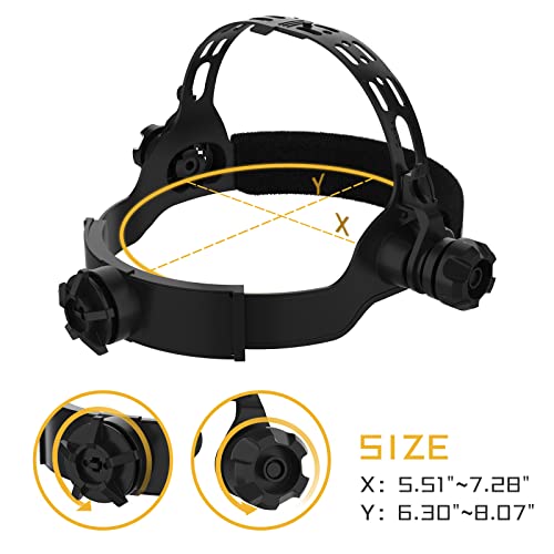 TOOLIOM Schweißhelm Automatischer Abdunkelung, Solarbetrieben, Verstellbarem Schirm Schweisserhelm Großes Sichtfeld für Mig Tig Arc mit Blauem Adler-Design - Image 3
