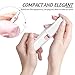 Facial Hair Remover for Women: 2 in 1 Rechargeable Nose Hair & Eyebrow Trimmer, Face Shaver with Built-in LED Light for Removing Chin, and Cheek Trimming - with Built-in LED Light