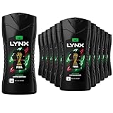 Lynx Africa 12-H Refreshing Fragrance Shower Gel Body Wash for Men, 225ml (12)