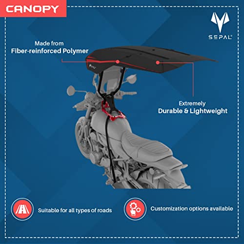 Image of All Weather Protection Shield for Riders and Bikers | 5 MIN Installation | AERODYNAMIC Design | FITS ANYTYPE of Motorcycle