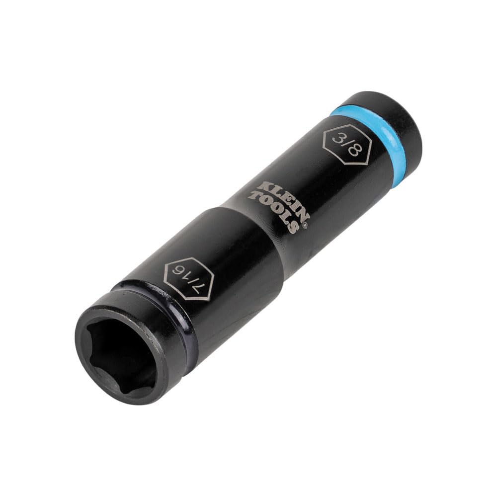 Klein Tools Impact Driver Socket - 7/16 & 3/8 Inch -7 Klein Tools Impact Driver Socket - 7/16 & 3/8 Inch -7