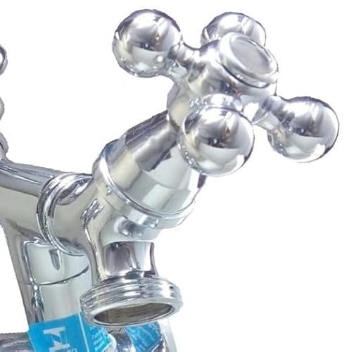 Torneira Metal 3 Saídas Tanque Tanquinho Máquina De Lavar