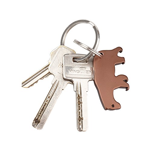 Swatom Bear Aluminum Alloy Beer Bottle Opener Keychain Key Tag Chain Ring Accessories #TOP4
