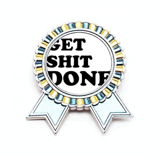 Broche Get d words en métal taille M pour customiser vos vêtements