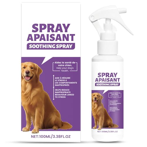 Pet Calming Spray for Dogs & Cats, Calms for Anxiety Helps Reduce Stress, Calming Diffuser for Use Around the House & Travelling, Soothing Spray for Blankets Carriers Pet Bedding, Gentle Formula 100ml