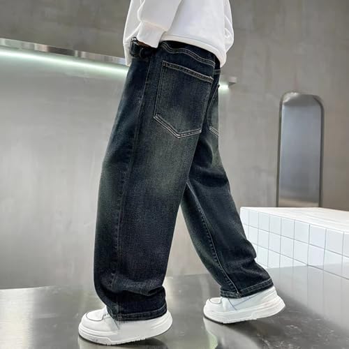 Pantalones vaqueros holgados de niño con bolsillos cargo 4