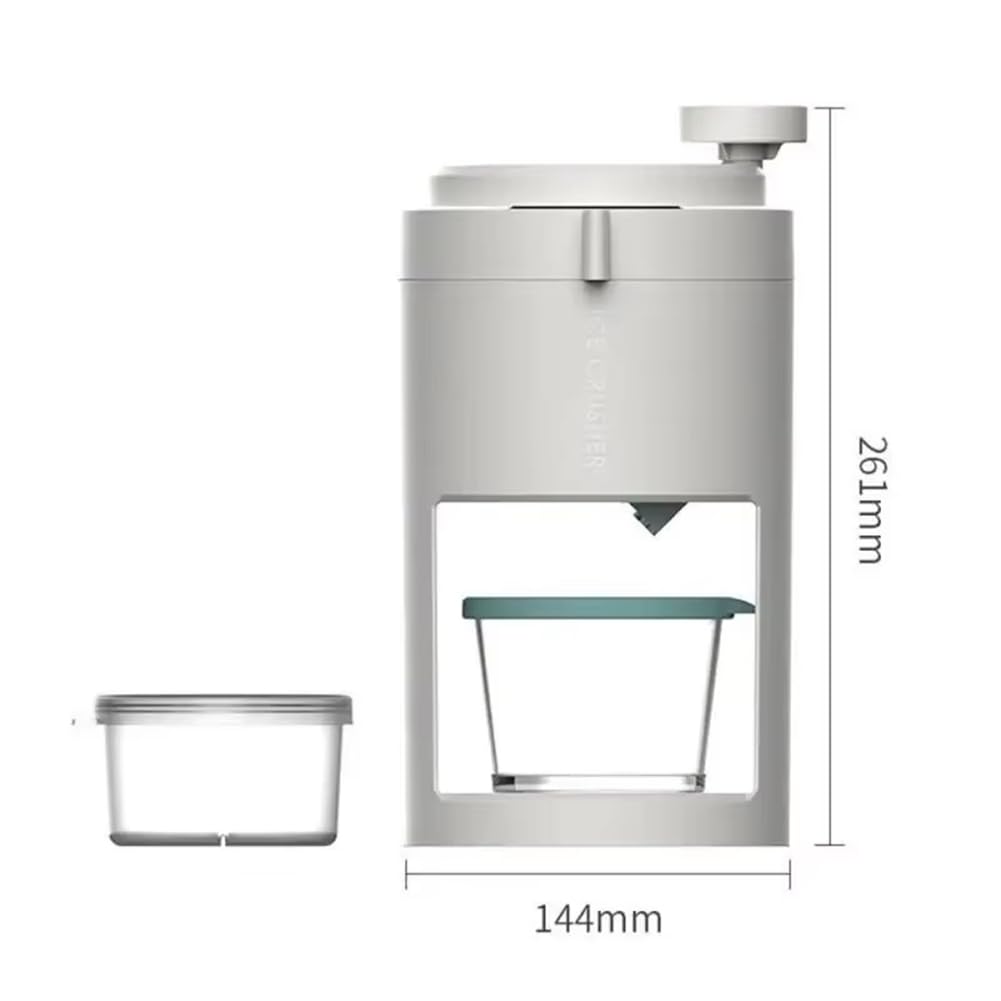 Trituradora de Hielo Manual Portátil, Máquina para Hacer Batidos Multifunción, Máquina Afeitar de Hielo de Mano para la Cocina del Hogar, Herramienta Compacta para Romper Granizo