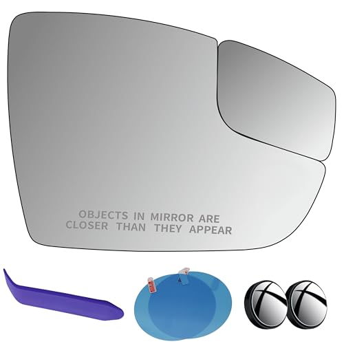 Passenger Side Mirror Glass Compatible with Ford Focus 2012-2018